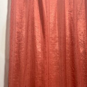 Elegant Coral Curtains with Braided Loops